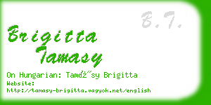 brigitta tamasy business card